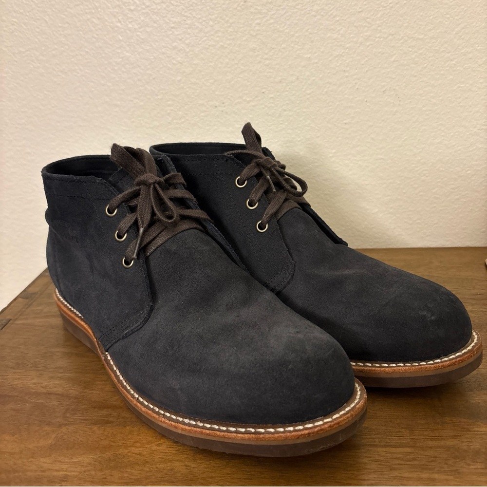 Mens 10.5 CHIPPEWA Milford 5" Navy Suede‎ Chukka Boots - New